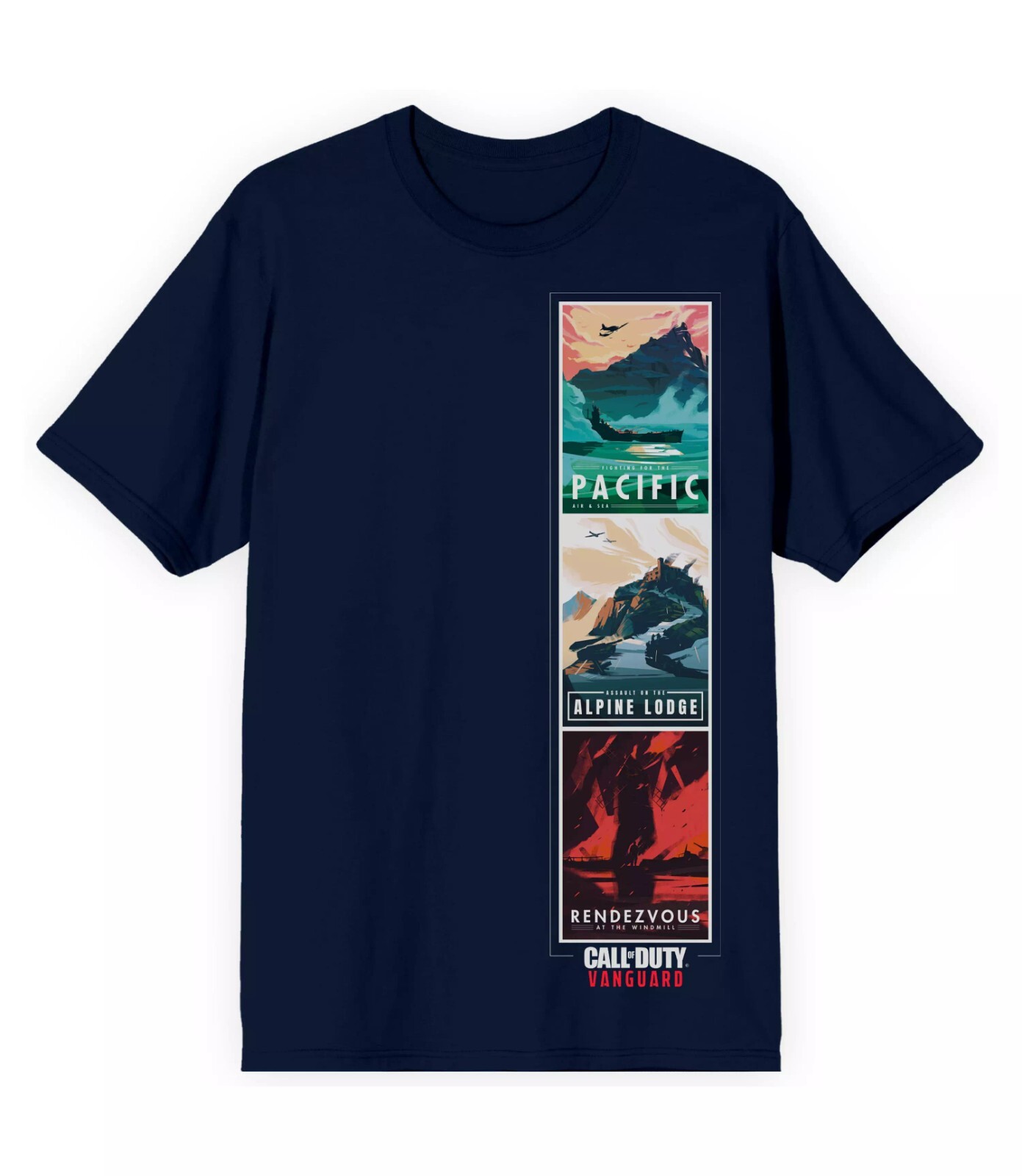 NEW CALL OF DUTY VANGUARD LOCATIONS MENS T-SHIRT SIZE XL / X-LARGE NEW WITH TAGS