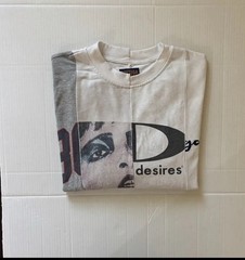 Bottega Desires Men’s Graphic Logo Crew Neck Short Sleeve T-Shirt White/Gray S