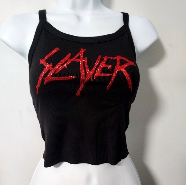 Slayer tank top slayer crop top slayer shirt size xs through xxl