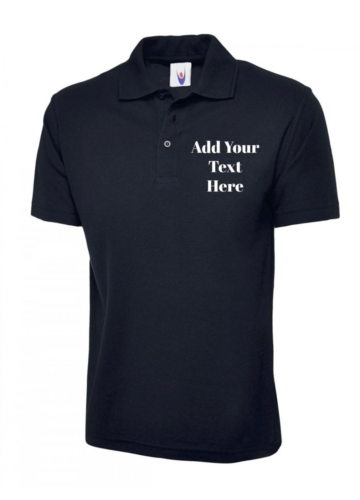 UNEEK Polo Shirt Custom Embroidered | Personalised Name Text | Unisex | Gift UK gallery