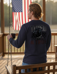 Tried & True American Lab Long Sleeve Tee T-Shirt Anchor Slate