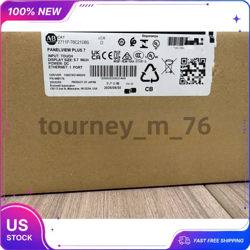 Allen-Bradley 2711P-T6C21D8S PanelView Plus 7 5.7 Inch Color Touch Terminal
