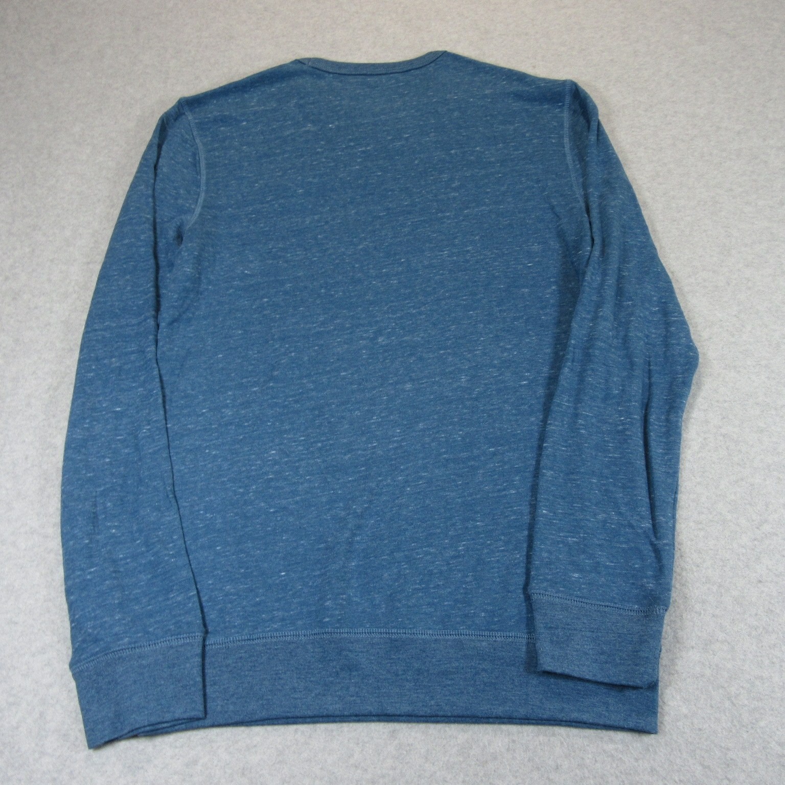 New Sonoma Mens Long Sleeve T-Shirt S Blue Heathered Rayon Cotton Polyester gallery