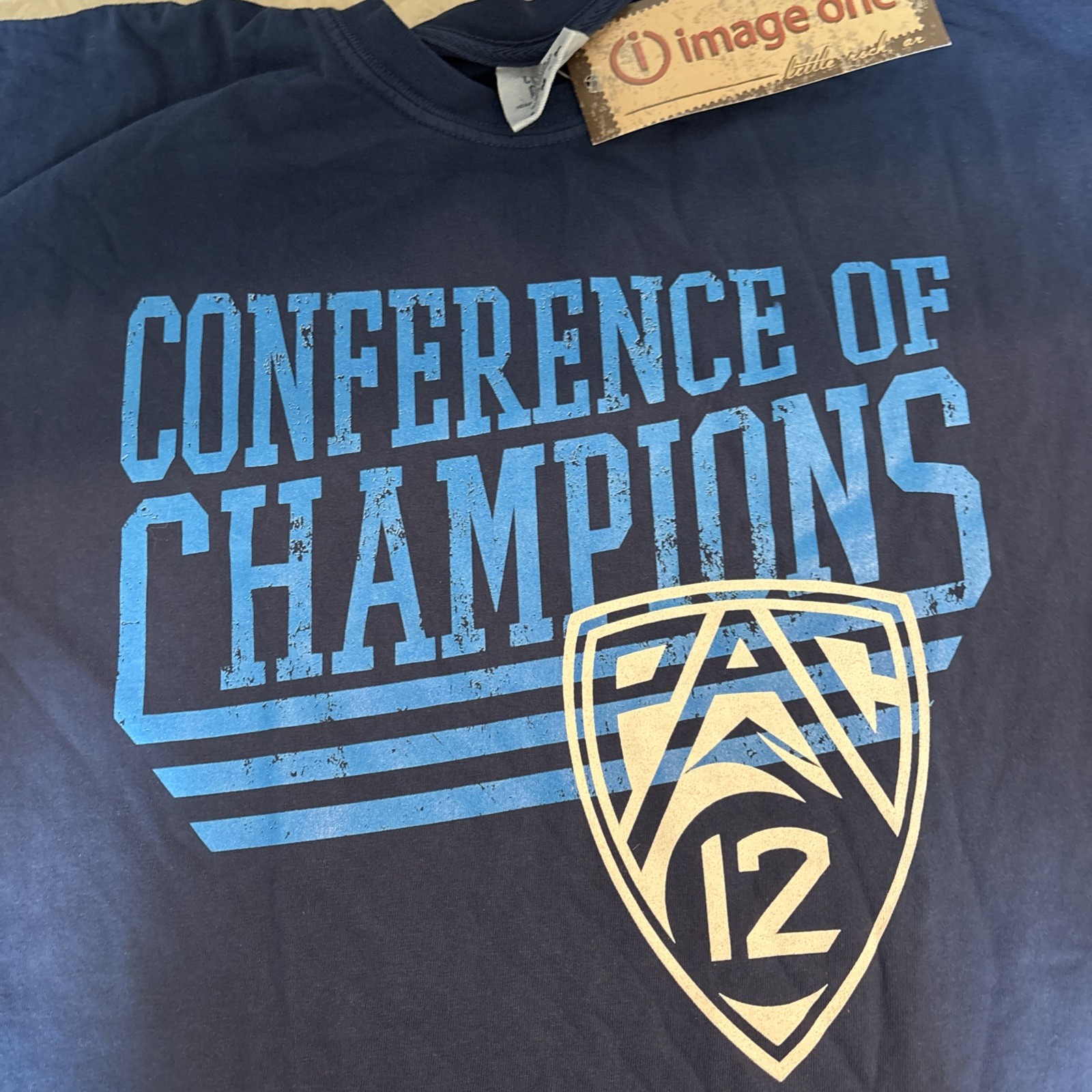 NCAA Pac 12 Men’s T-Shirt Comfort Colors Image One Blue Tee Size Medium NWT gallery