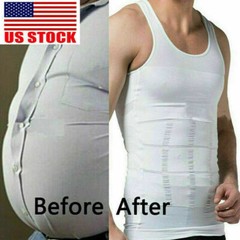 Men Cooling Gynecomastia T-shirt Posture Corrector Vest Compression Shaping Top