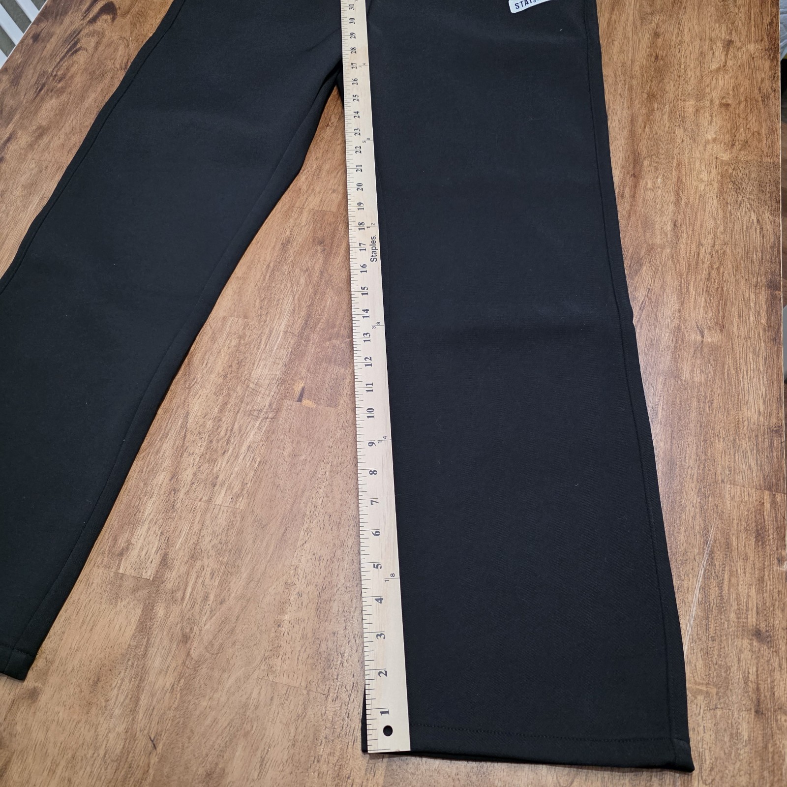 NEW Men's Casual Trousers Black With Fleece Lining US M READ DESCRIPTION gallery