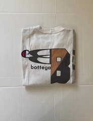 Bottega Desires Men’s Graphic Logo Crew Neck Short Sleeve T-Shirt White/Gray S