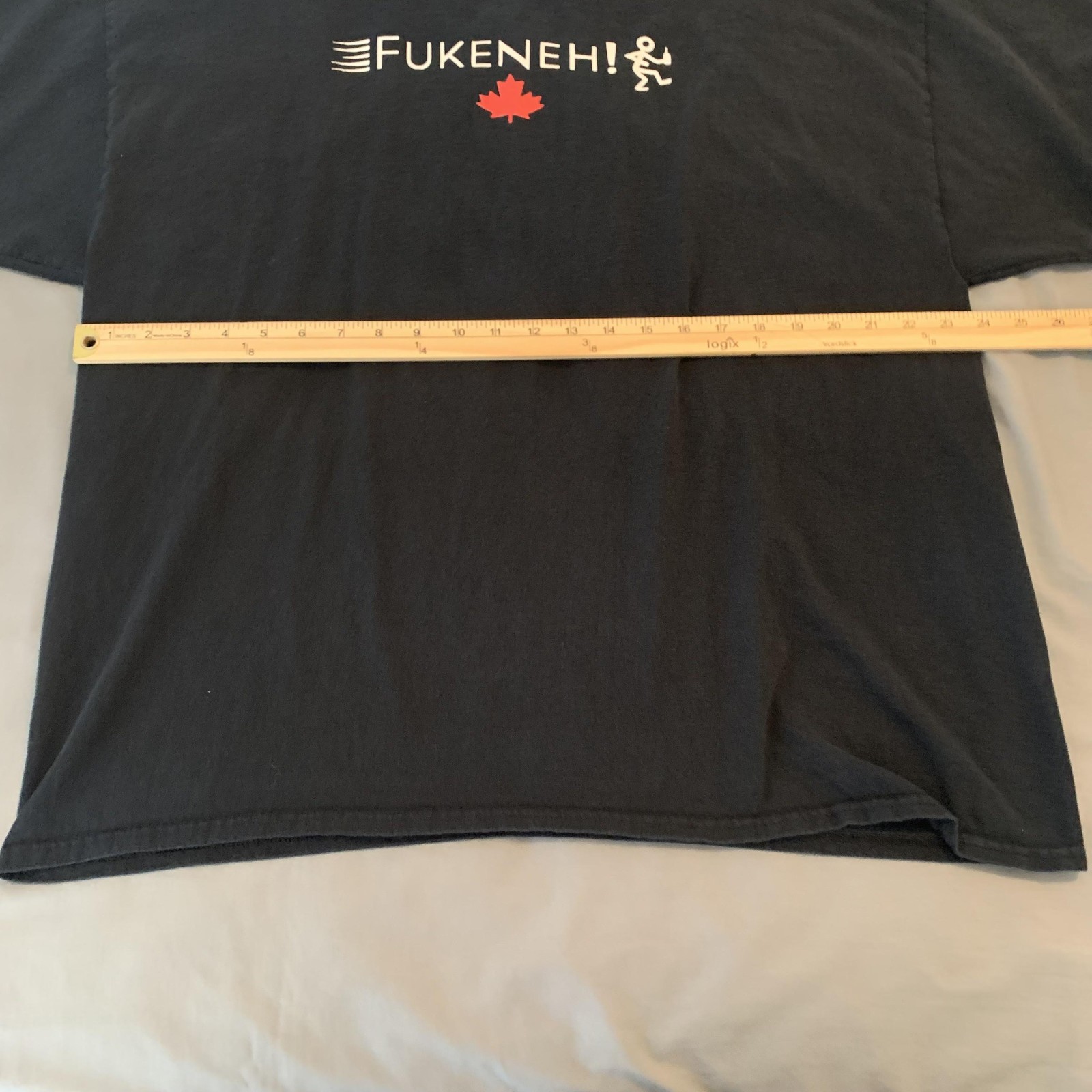 FUKENEH! Canada Maple Leaf Shirt Mens 2XL Black Funny Graphic Novelty Tee Humor gallery