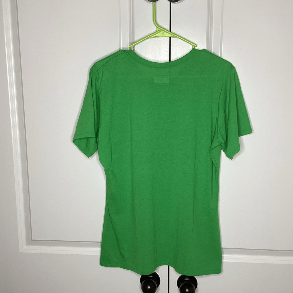 Mens Under Armour Semi-fitted tee shirt Large Green/white/gold gallery