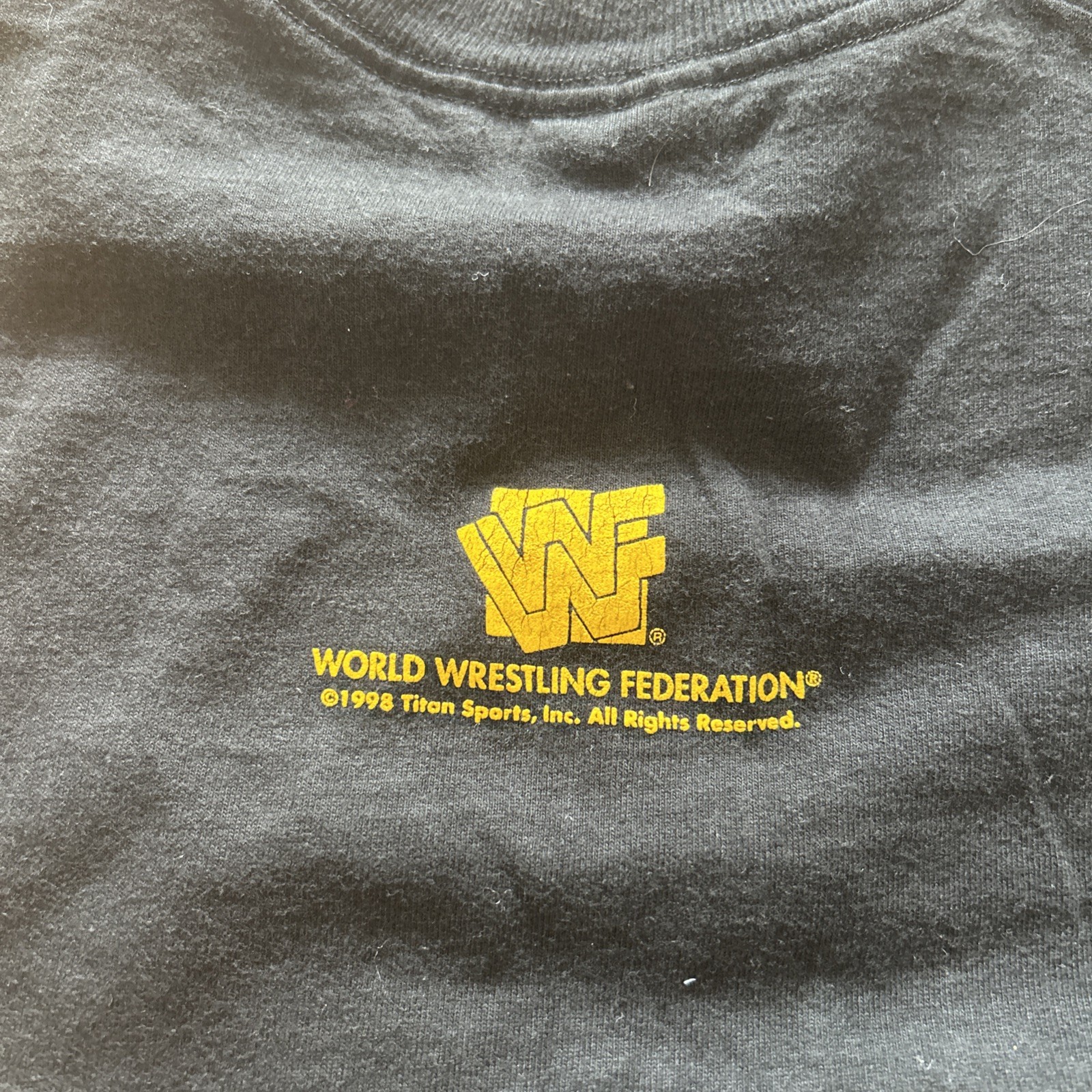 VTG 90s WWF Mick Foley Cactus Jack Wanted Dead Wrestling T Shirt Mens LG 1998 gallery