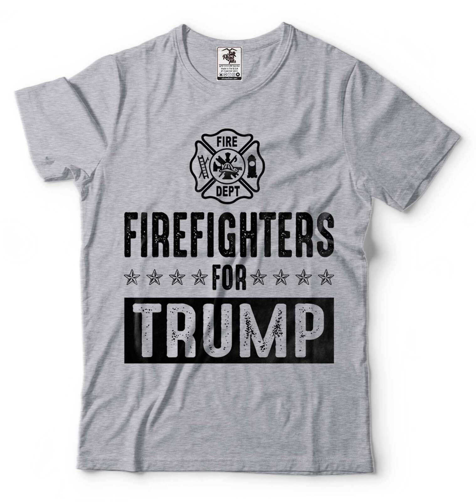 Firefighters For Trump Shirt Trump Political Tees Firefighters Political T-Shirt gallery