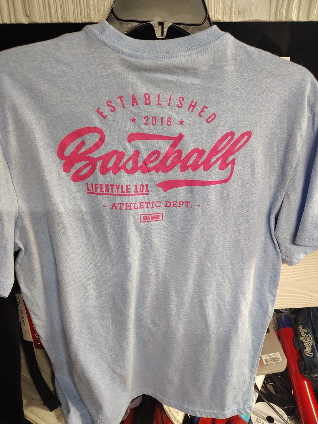 Baseball Lifestyle 101 Men's Medium Established T-shirt gallery