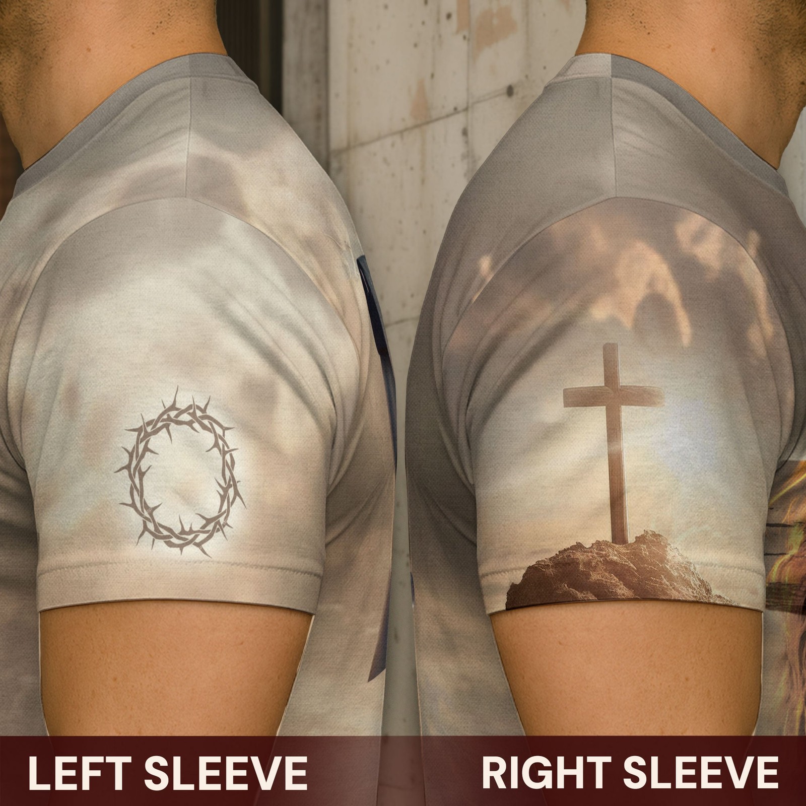 Lion Cross Resurrection Christian T-Shirt, Jesus Christ Tee, Full Size S-5XL gallery