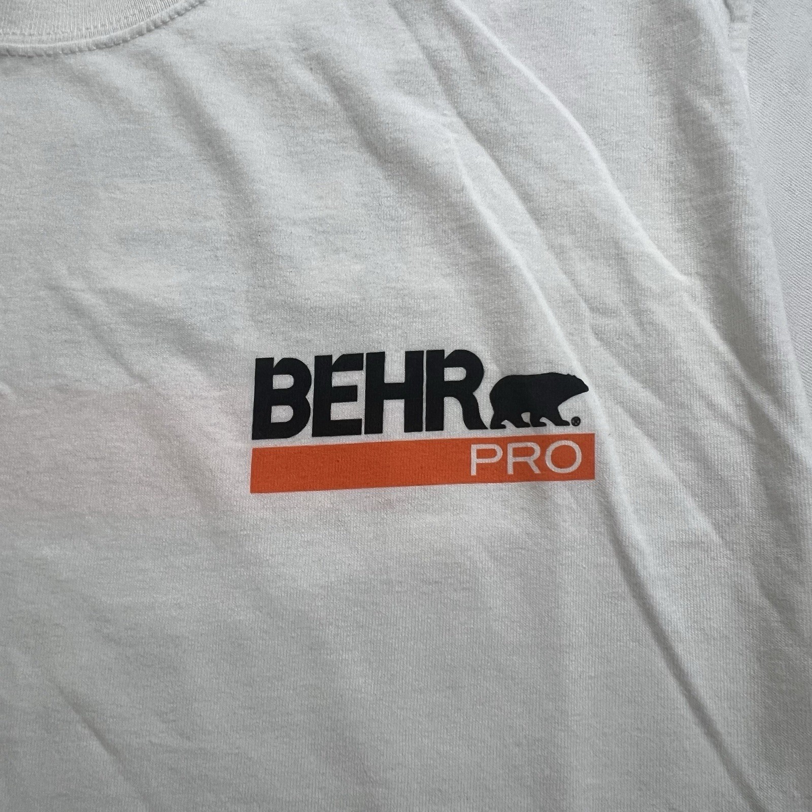 NWOT BEHR Pro x Home Depot Pro White T Shirt GILDAN Men's LARGE gallery