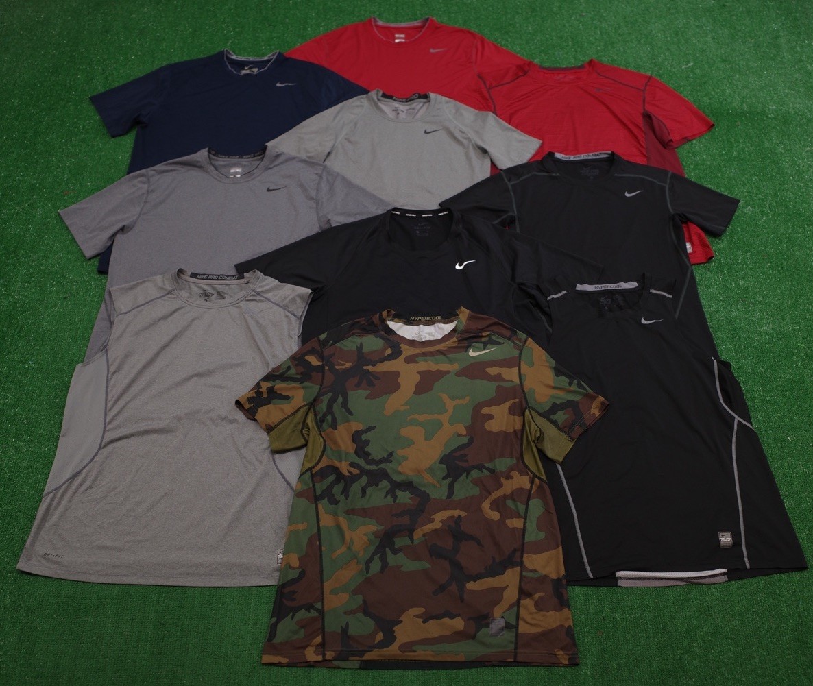 Lot Of 10 NIKE Fitted Nike Pro Combat Dri-Fit T-Shirts Men’s XL