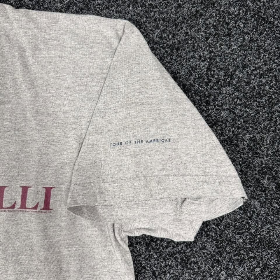 Vintage 1998 Andrea Bocelli Opera Tour of the Americas T-Shirt Gray XL gallery