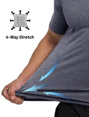 Men’s Workout T-Shirts Short Sleeve Performance Shirts Gym Athletic Casual Tops