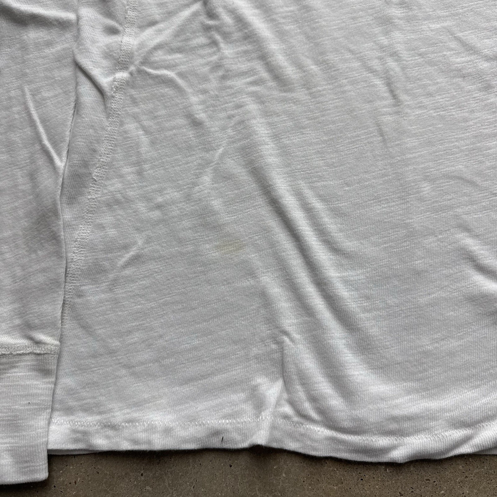 Rag & Bone Classic Henley Shirt Mens Size Small White Peruvian Cotton gallery