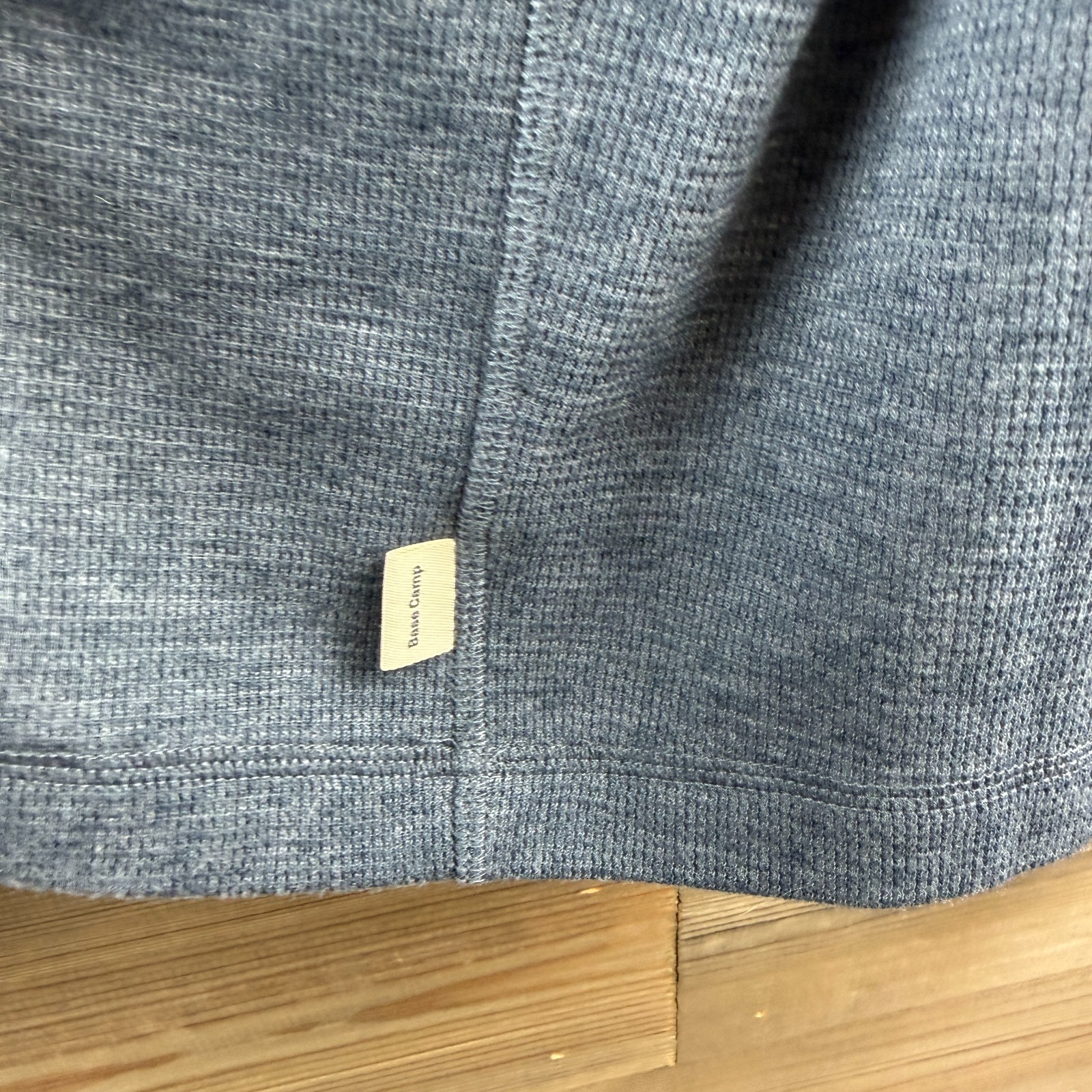 Magellan Mens Shirt Classic Fit Long Sleeve Waffle Knit Layer Outdoor Blue 3XL gallery