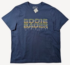 Eddie Bauer Men’s Blue Crewneck Short Sleeve Graphic T-Shirt XL NWT