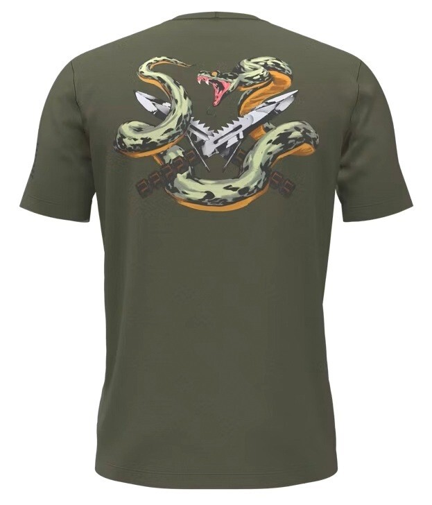 Under Armour 1389920 UA Men's Freedom Snake Knife Cotton OD Green T-Shirt gallery