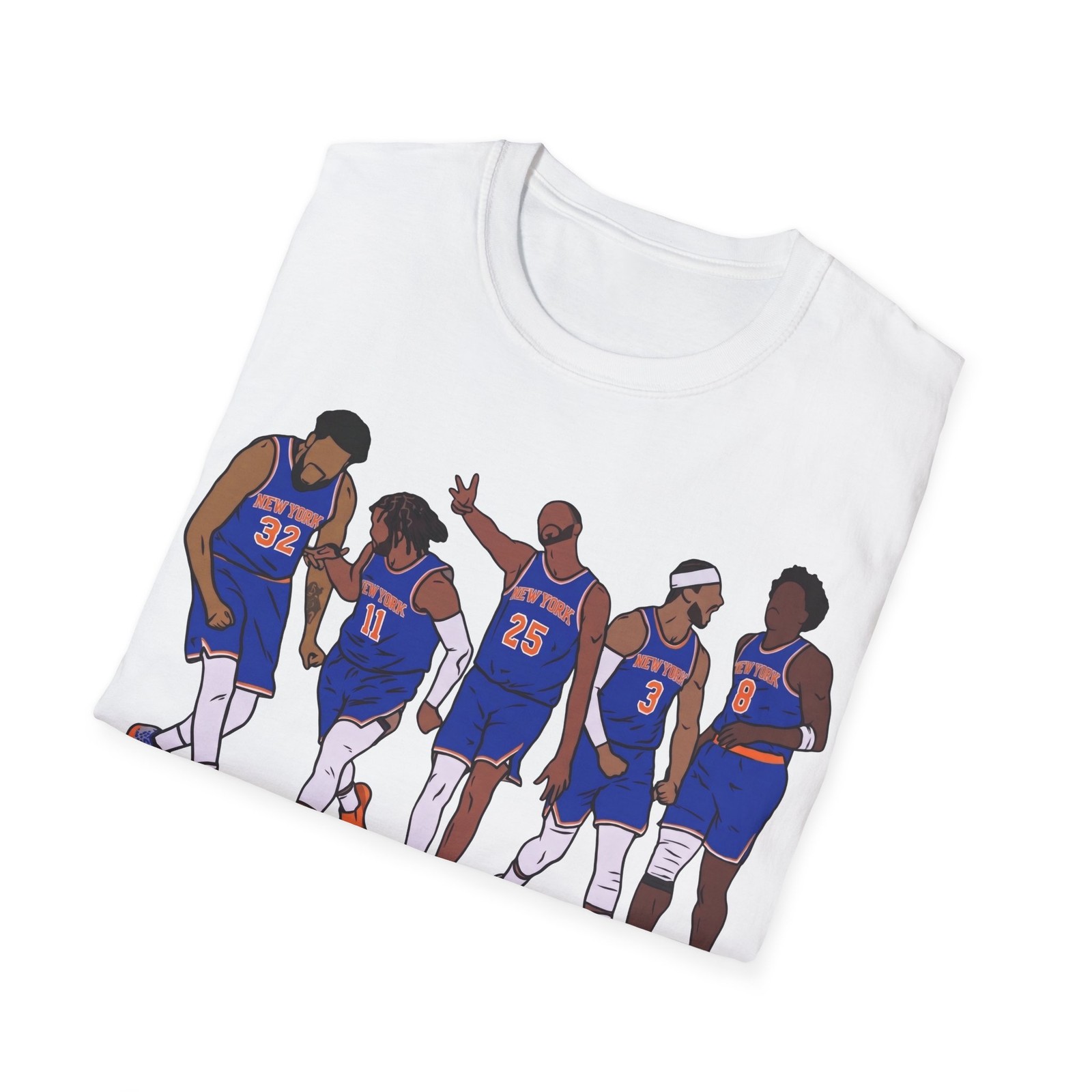 Jalen Brunson Karl Anthony Towns New York Graphic T Shirt Vintage Style Fan Tee gallery