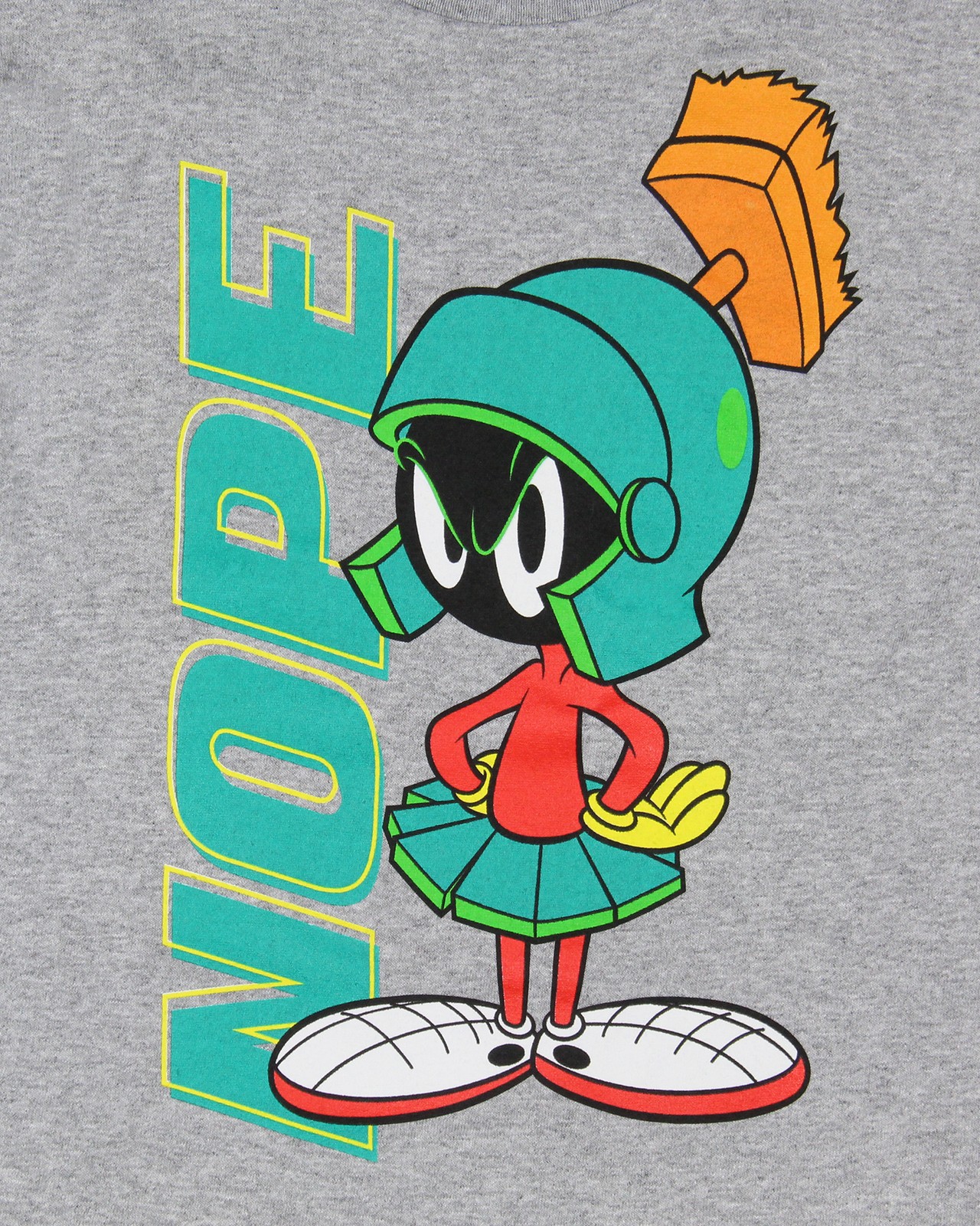 Looney Tunes Boys' Marvin the Martian Character NOPE T-Shirt Top Crewneck (4) gallery