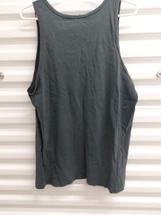 Vtg SGT. LEISURE MAUI Script Logo Black Tank No Sleeve T Shirt Large L USA