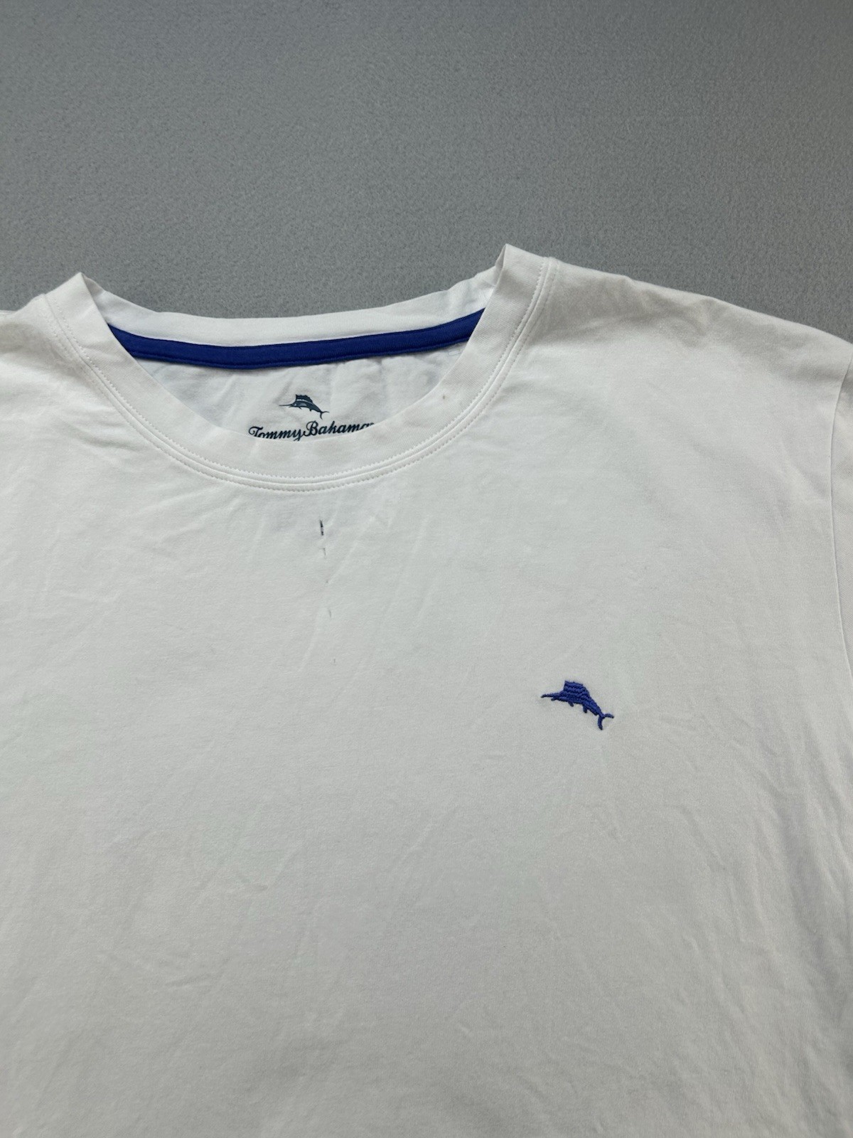 Tommy Bahama Men Shirt White M Cotton Spandex Lounge Sleepwear NWOT Marlin Logo gallery