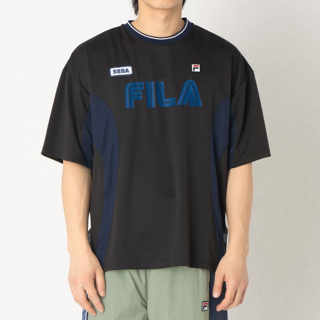 FILA x SEGA TEE Moisture-wicking quick-drying UV protection UnisexKhaki, Black gallery