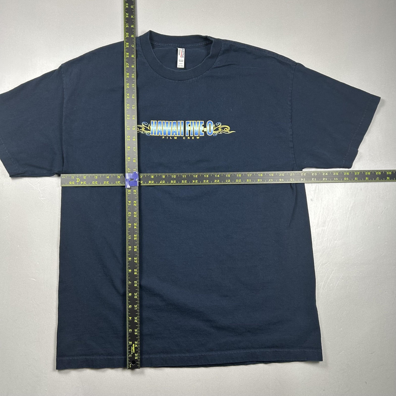Hawaii Five-O Shirt Mens XL Blue Alstyle Film Crew TV Show Graphic Tee Dano gallery