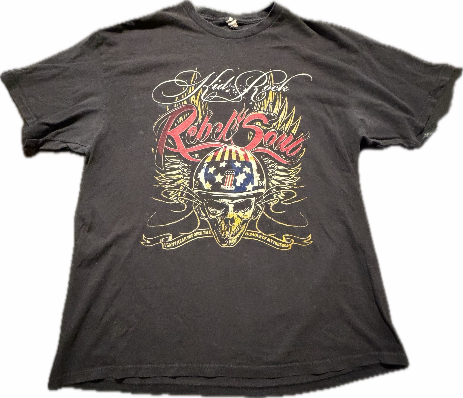 Kid Rock Rebel Son Concert T Shirt Mens XL Graphic Front Back