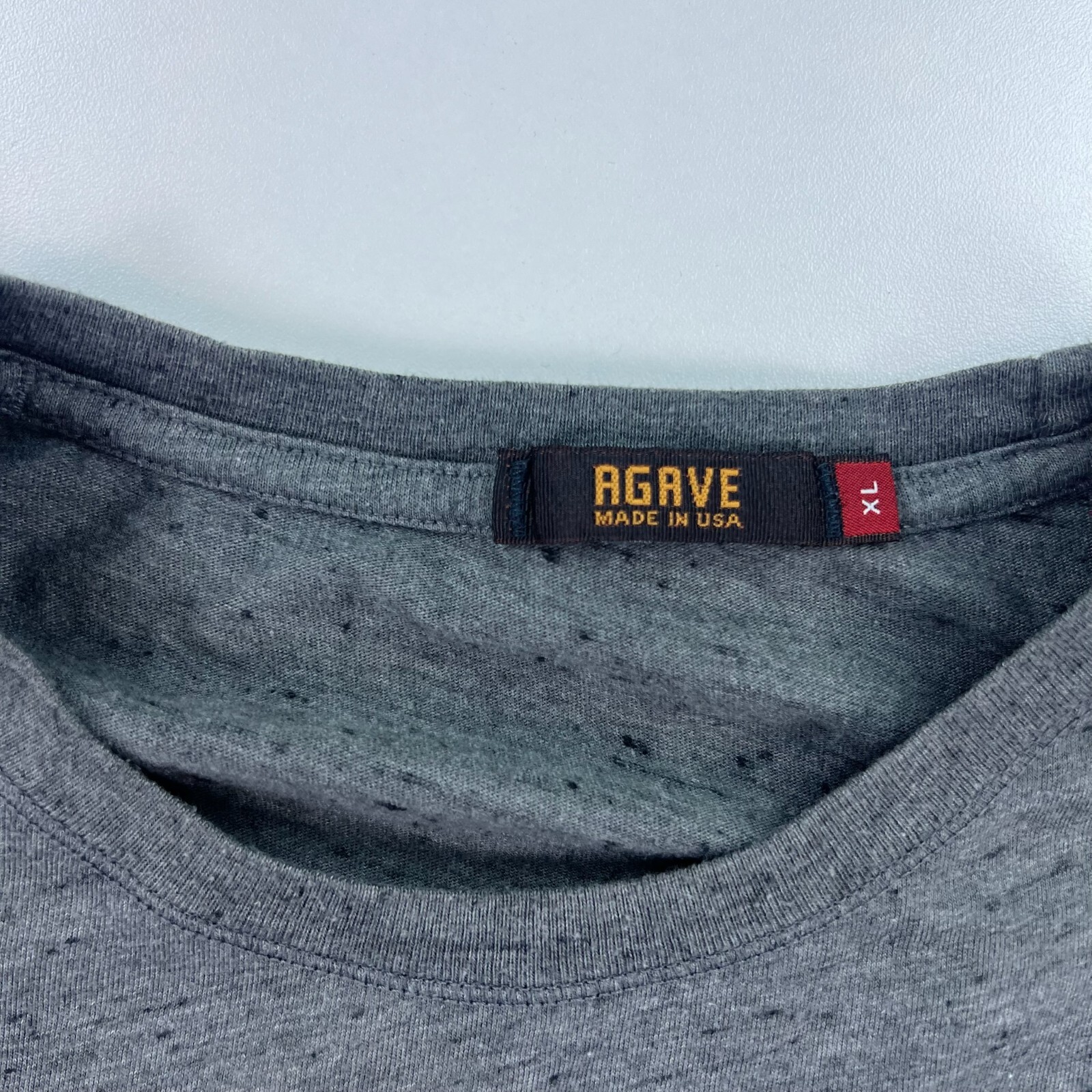Agave Shirt Mens Large Extra Large XL Gray Crew Neck Standard Fit Preppy gallery
