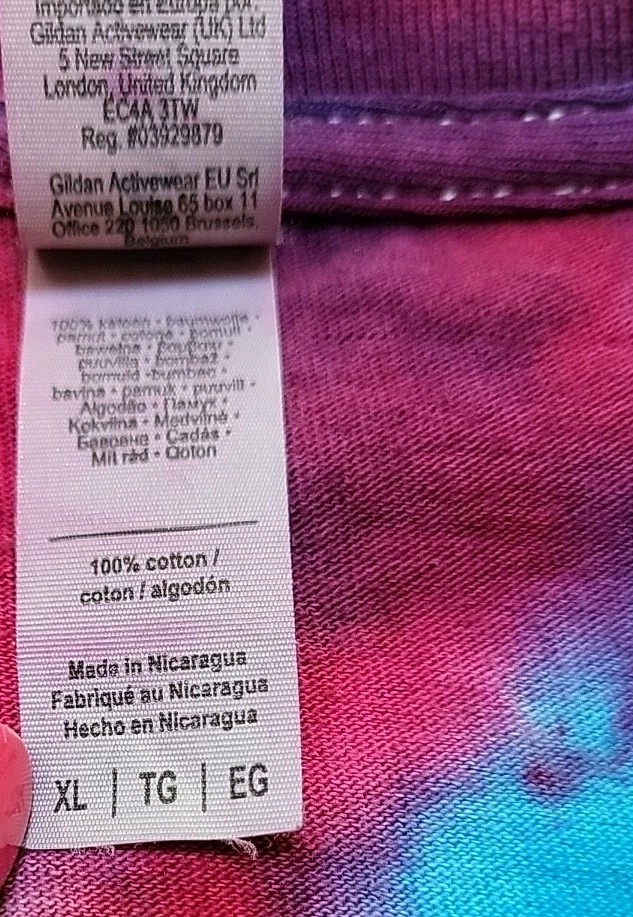 Hand Tie Dyed T Shirt Men's XL 100% Cotton Pre Washed ShortSleeve Gift #3 gallery