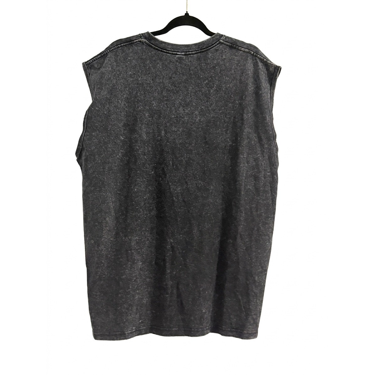 Digiprint Apparel Mens 2XL Acid Wash Muscle Tee Sleeveless T-Shirt Faded Black gallery