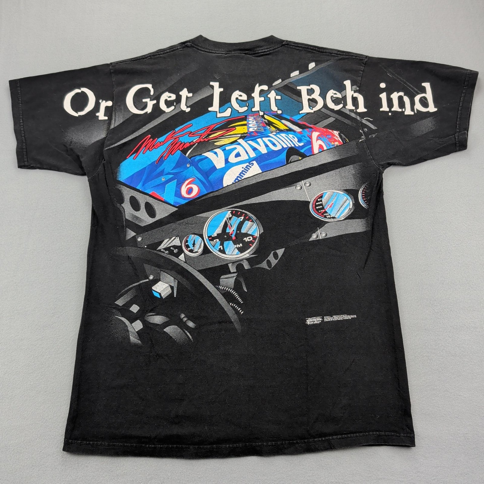 Vintage Valvoline Racing Mark Martin Shirt Mens XL Black Graphic NASCAR 1998 90s gallery