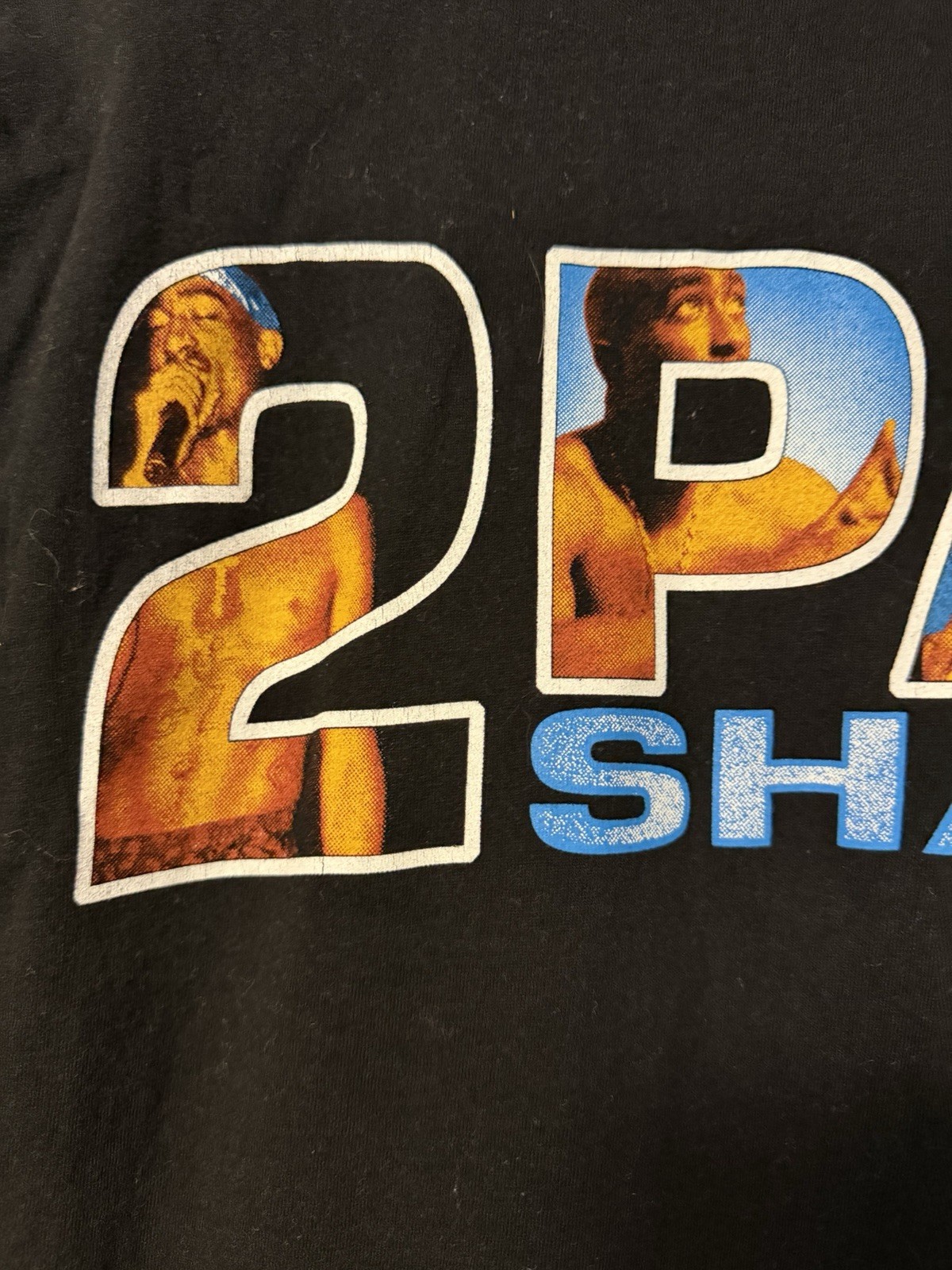 2Pac Shakur”All Eyez On Me” Vintage Black Short Sleeve Graphic T-Shirt Medium gallery