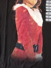 Size Small Mariah Carey Merry Christmas Black T-Shirt NEW SEE PHOTOS