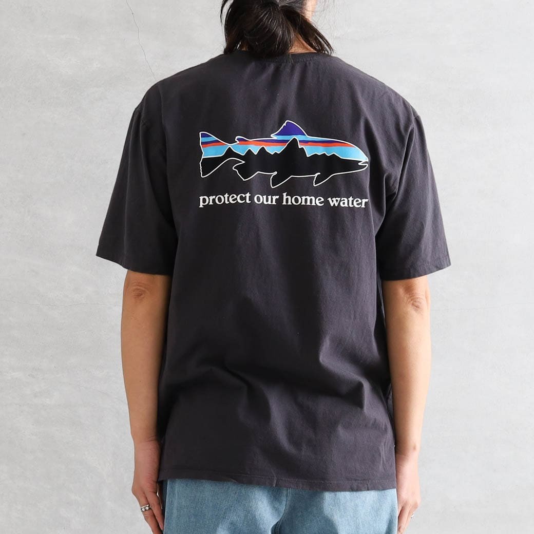 Patagonia - M's Home Water Trout Organic T-Shirt - Ink Black 37547 Small - NWT gallery