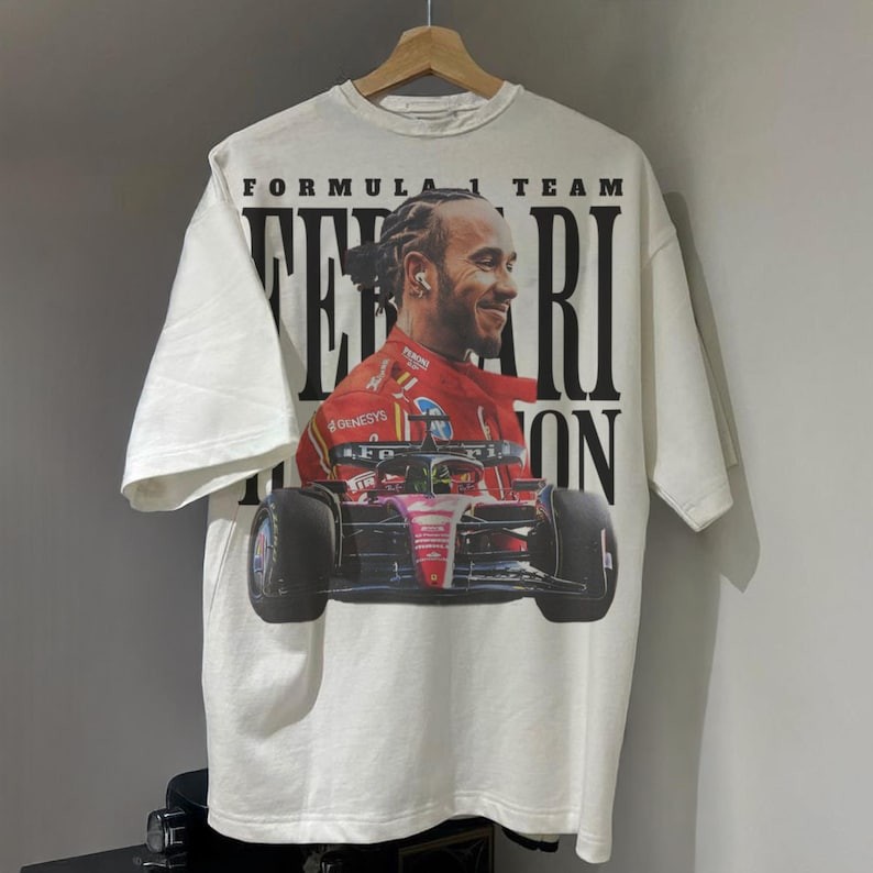 Adult Unisex Vintage Formula 1 Racing Graphic T-Shirt Fan Tee