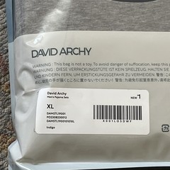 New David Archy 3 Packs Cotton Rib Crew Neck basic Undershirts Size Xl