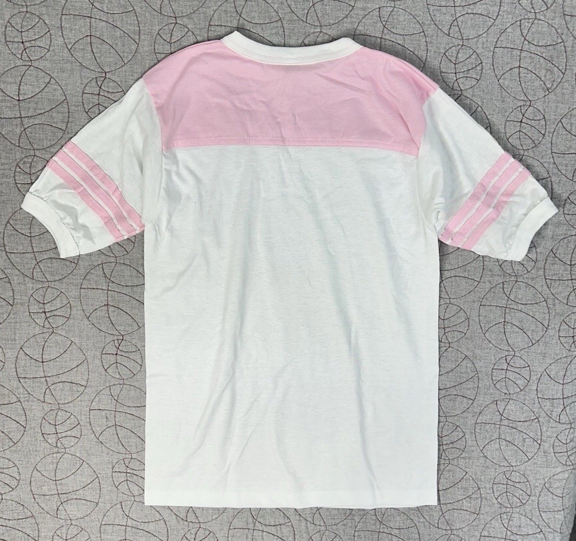 Deadstock Vintage 80s Single Stitch Classic Retro Ringer T-Shirt Adult Blank USA gallery