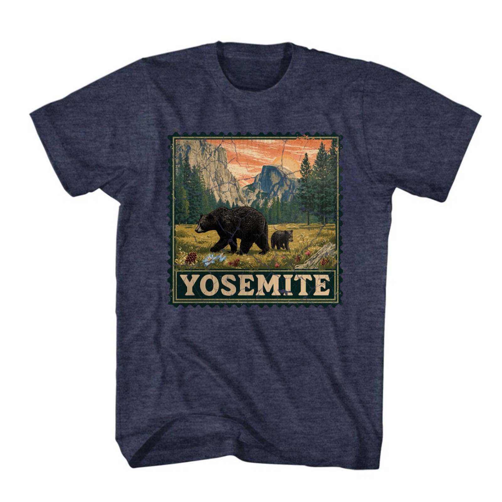 Yosemite National Park Shirt Half Dome Souvenir Shirt Stamp Outdoor Wildlife Tee gallery