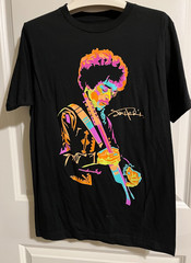 AUTHENIC HENDRIX Men’s T Shirt Bright Multicolored Graphic Size S Cotton NEW