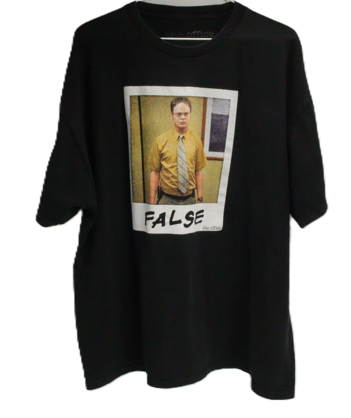 The Office Dwight Schrute "False" Men's XXL Black T-Shirt T0274 gallery