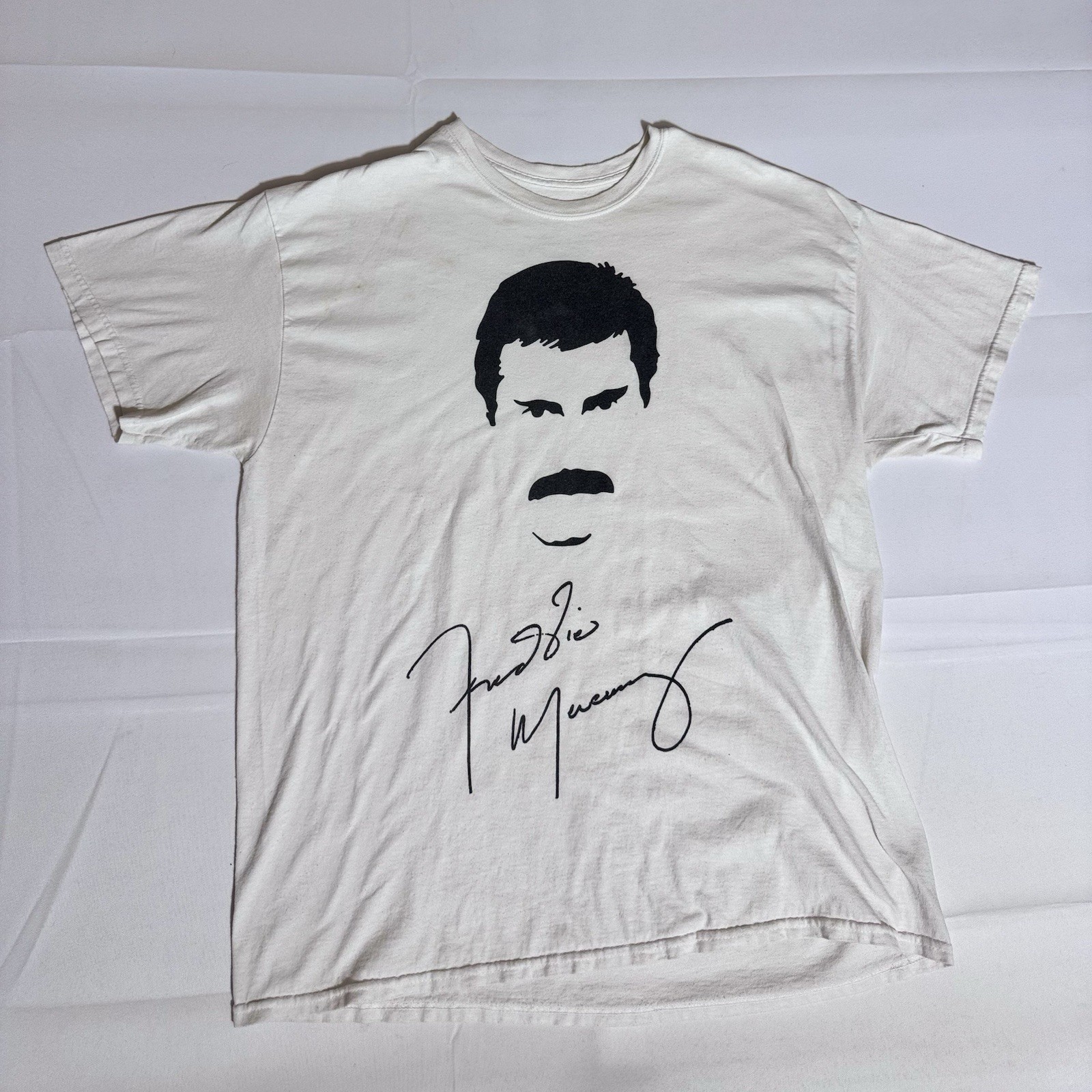 Freddie Mercury Graphic Tee, VTG, 100% Cotton, Queen, White, Male, XL gallery