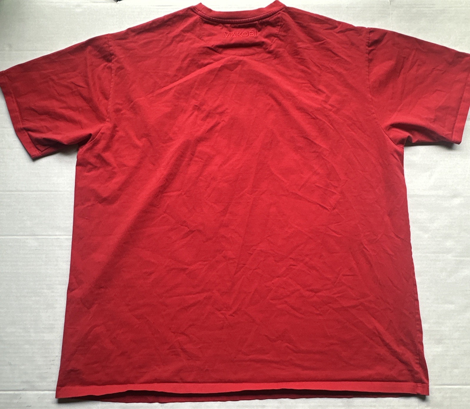 MAKOBI shirt Street Wear Frenemies Embroidered Patch Textured ReD WTF Cat 3XB gallery