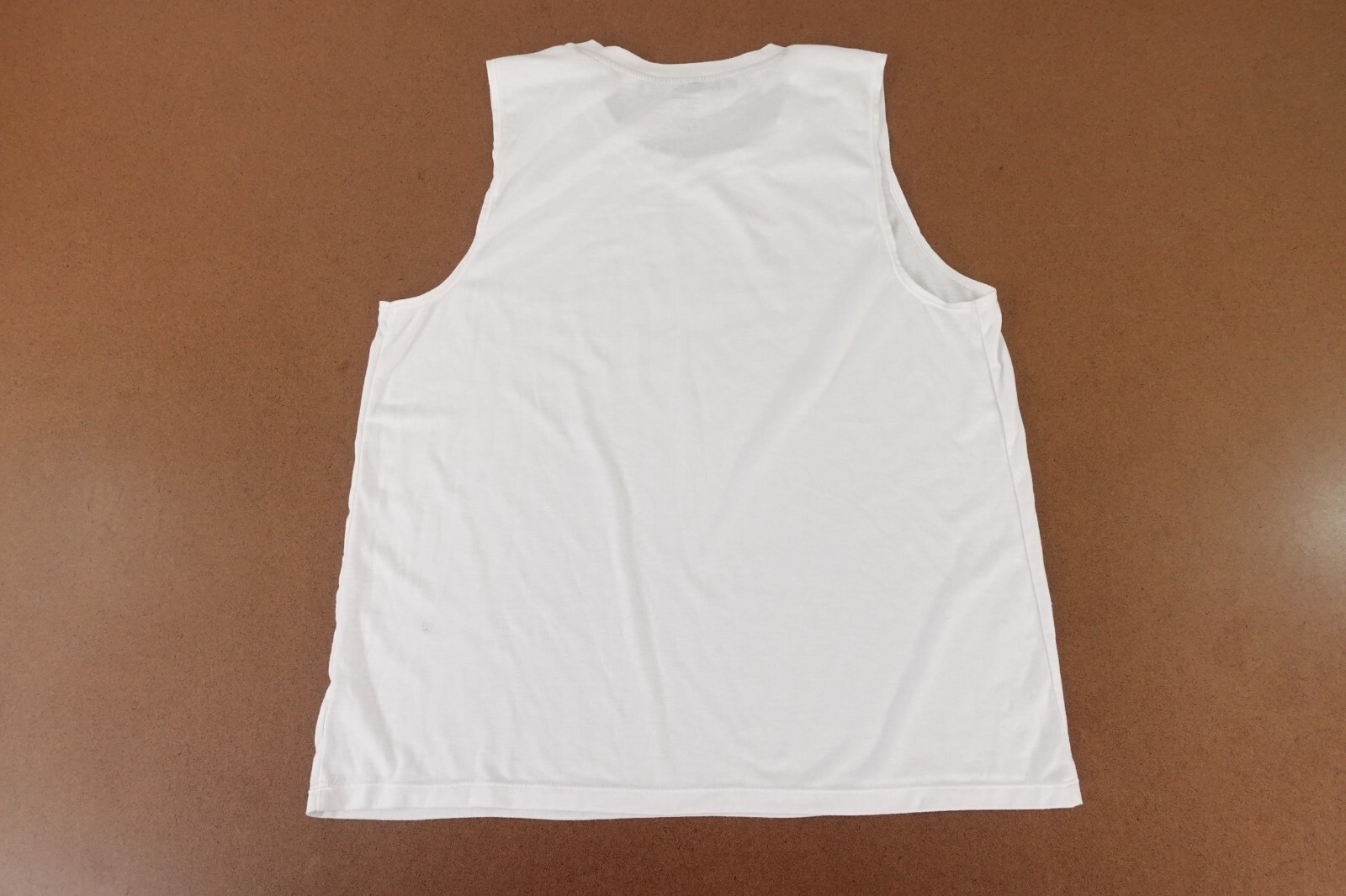 Reebok Men's Size XL White Black Logo Sleeveless Pullover T-Shirt gallery