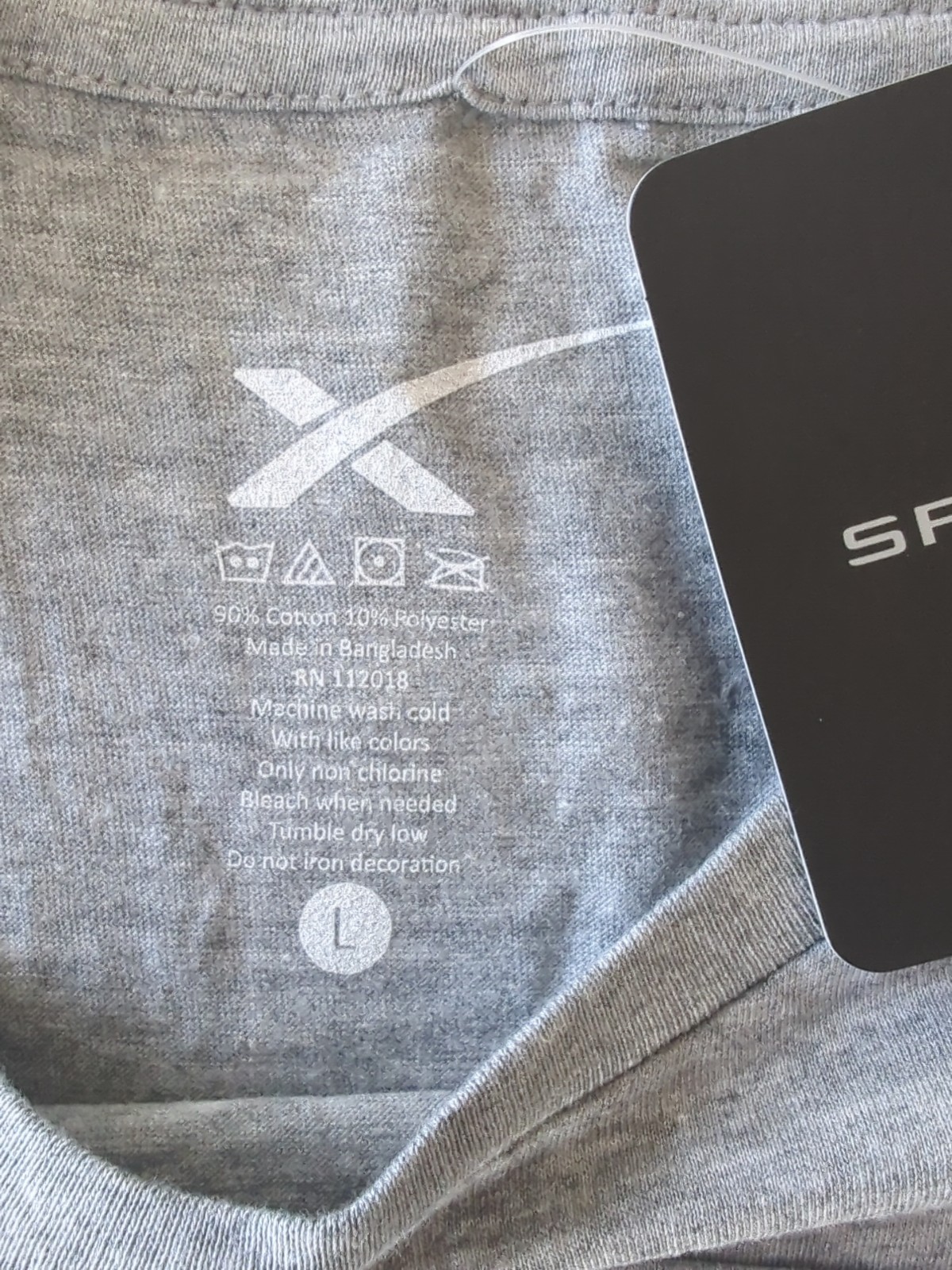 Space X Tshirt NWT Men's Size Large F9 FALCON 9 IRIDIUM-6 GRACE-F0 gallery