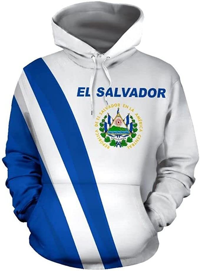 El Salvador Unisex 3D Hoodie All Over Print Unisex Hoodie, 3D Hoodie Gift